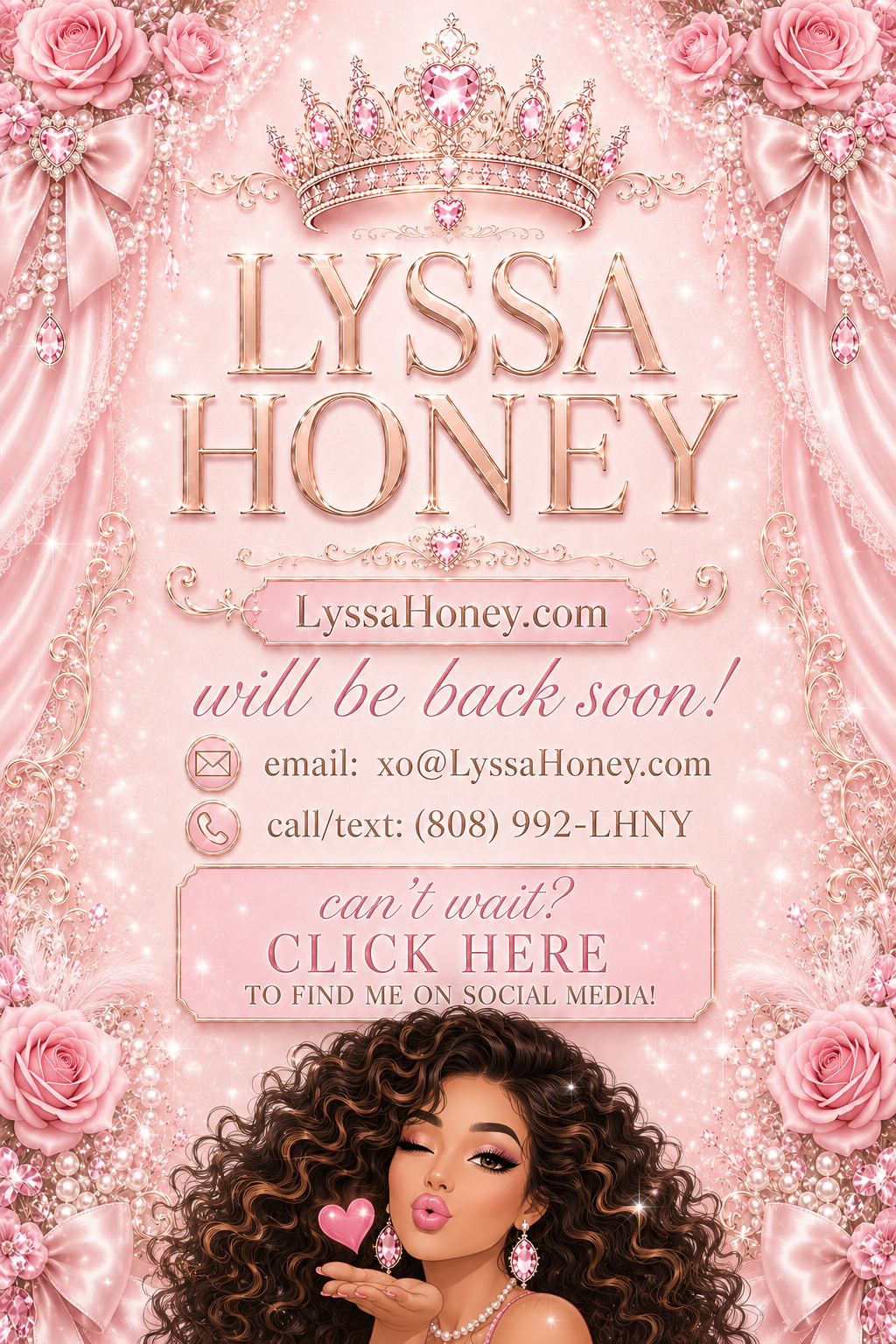 LyssaHoney.com Will Be Back Soon